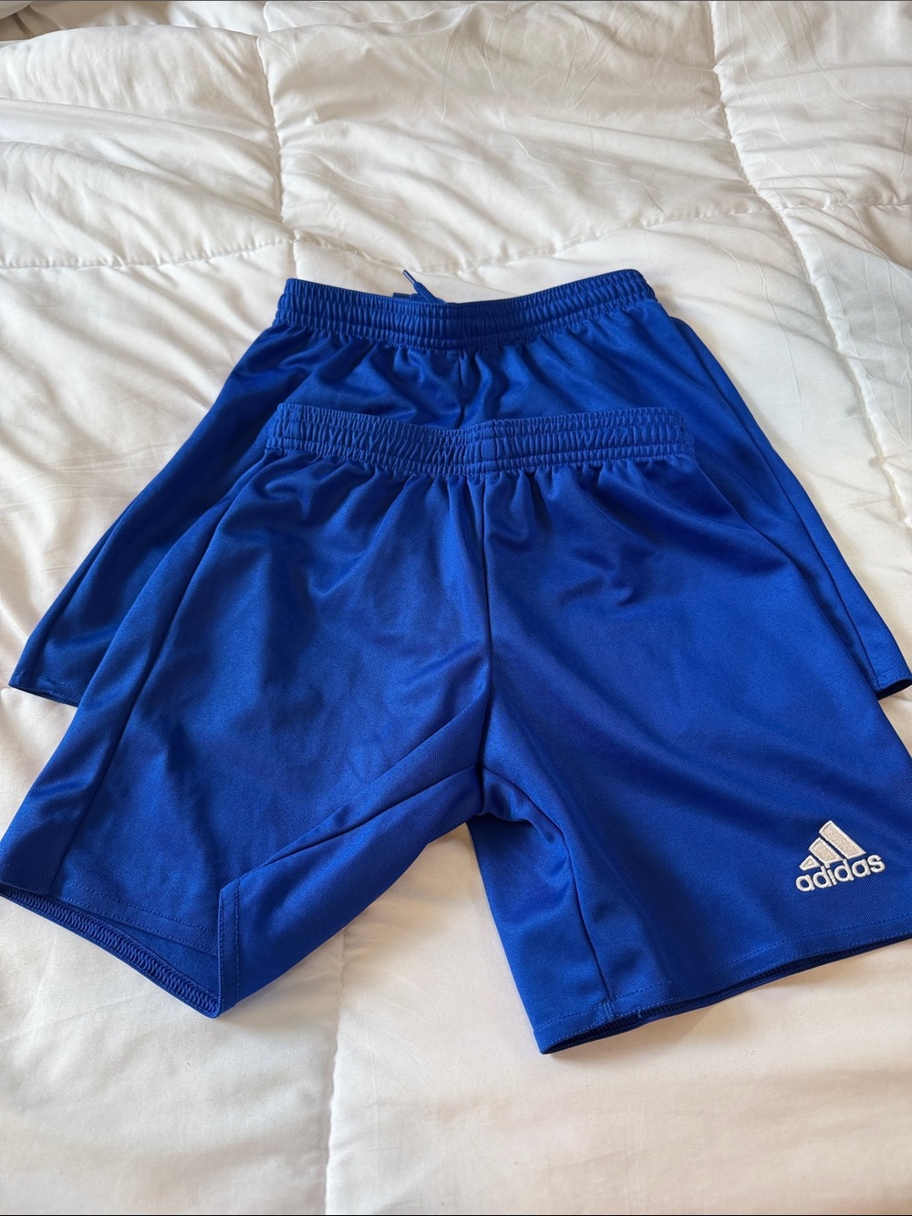 adidas Royal Blue Kids Athletic Shorts Duo